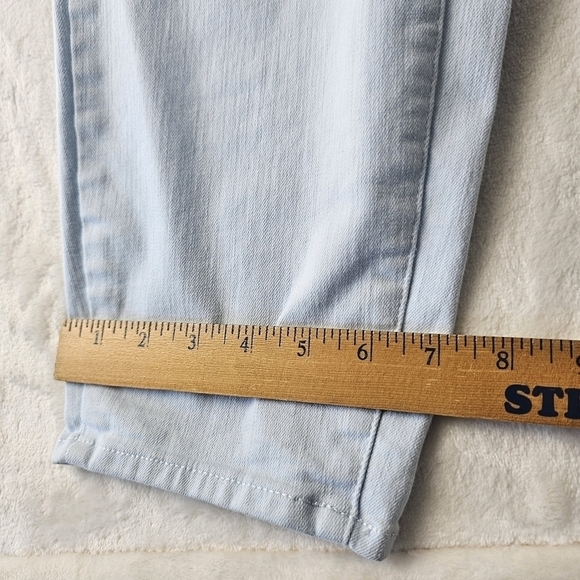 Talbots Jegging 16W High-Waist Crop Light Blue Women’s Plus Jean Denim - Picture 7 of 10